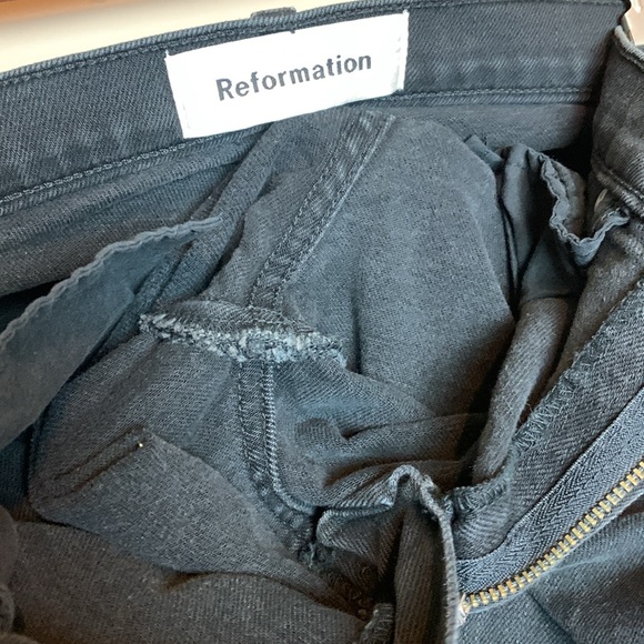 Reformation Hendrix Zipper Jeans Size 25 - Picture 14 of 16